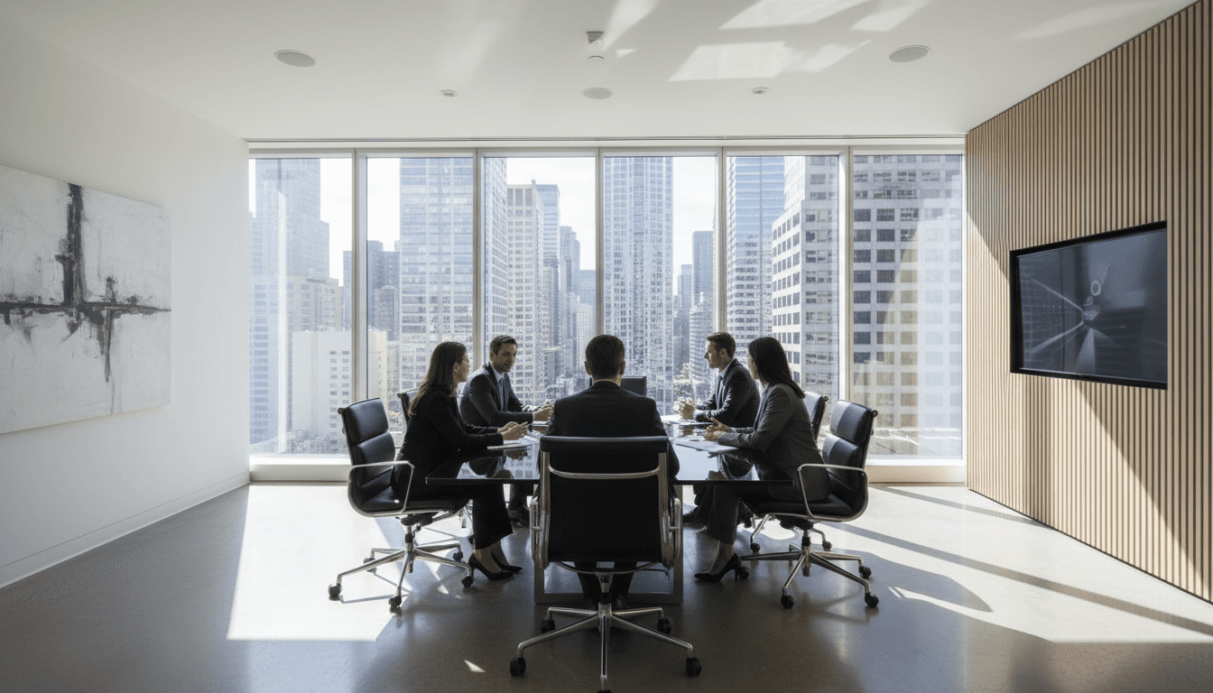 Professional office environment representing civil rights law and policy advocacy