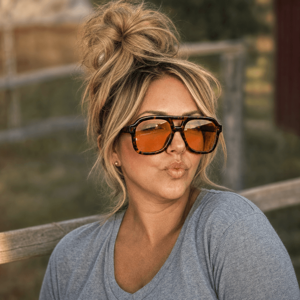 Portrait of Kelsey Kamfolt, farmsteader in Redding